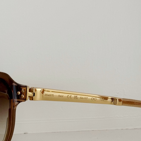 Louis Vuitton ~ Logo Petit Cat-Eye Sunglasses (gold maron Z0487E) - Picture 10 of 10
